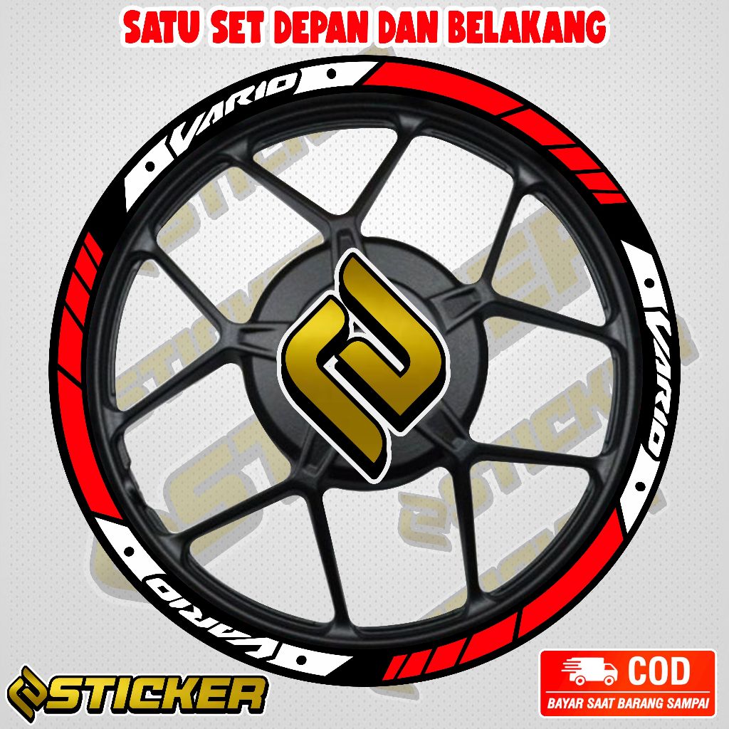 stiker velg sticker velk stiker cutting velk  honda vario 110 karbu 110 fi vario 125 150 all new