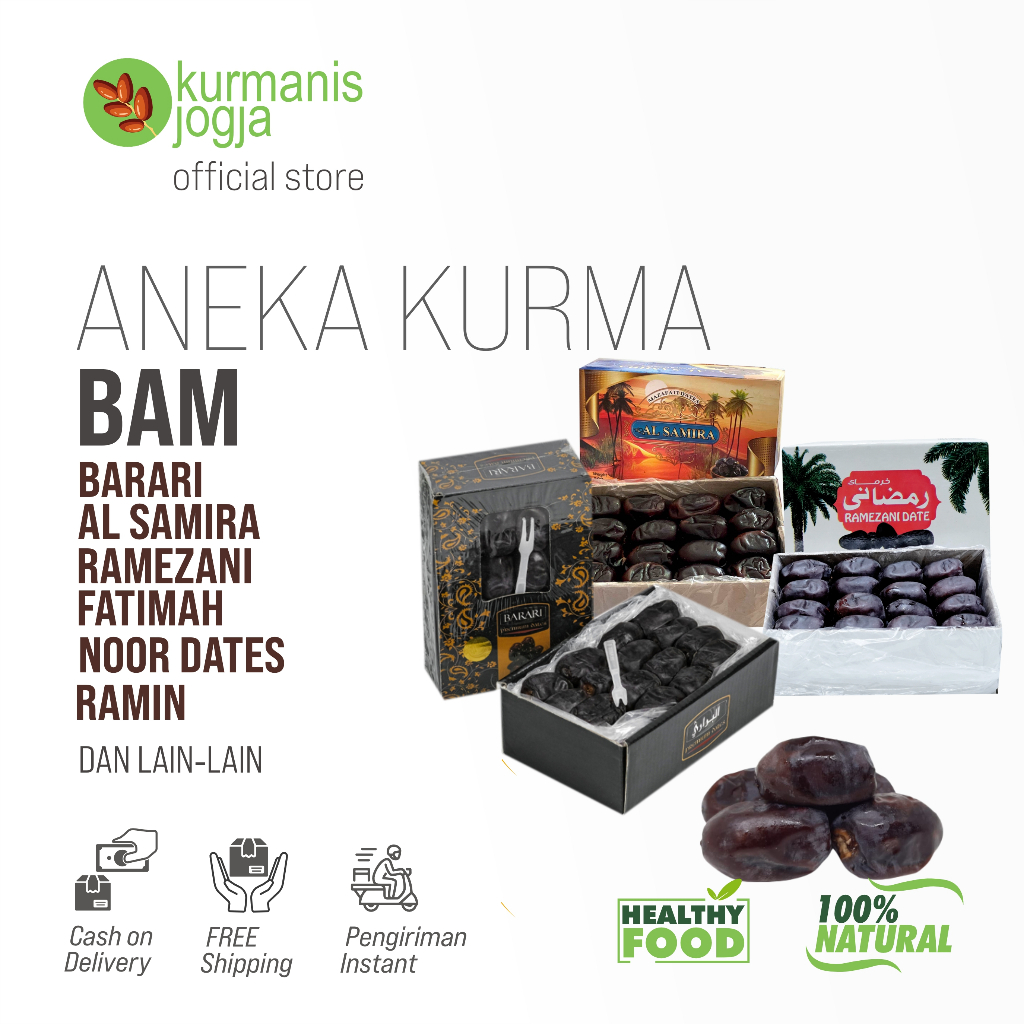 

kurma bam anggur Barari Al samira Ramin premium dates Original