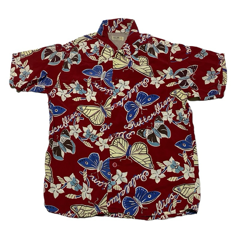 Toyo enterprise keoni hawaii butterfly rayon shirt