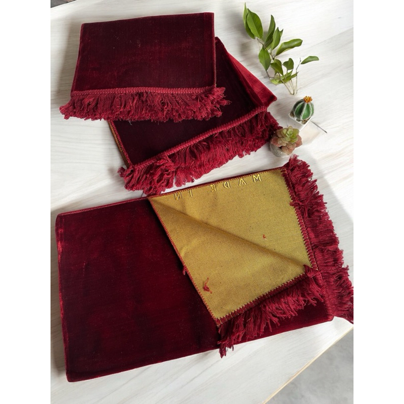 sajadah polos tanpa motif full plan sajadah Turki polos sajadah beludru halus tebal Turki