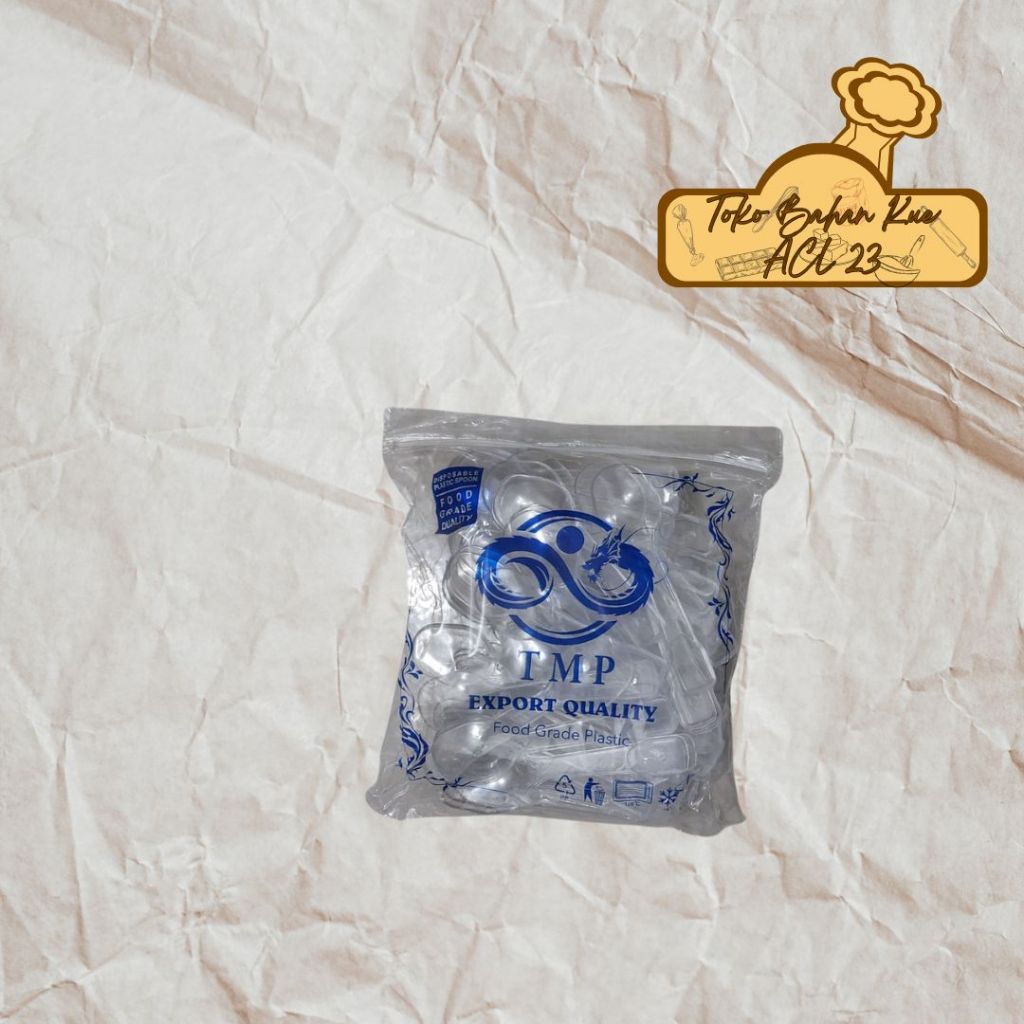 Sendok Puding Jelly/Sendok Puding Bening/Sendok Jelly Bening TMP 100 Pcs