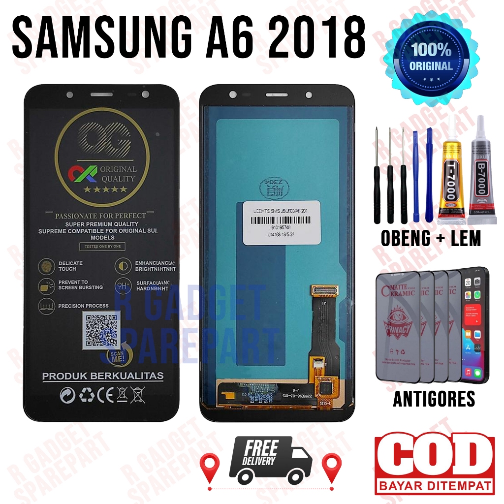 Lcd Samsung A6 2018 Original OEM Quality Lcd Touchscreen Samsung A6 2018  Fullset