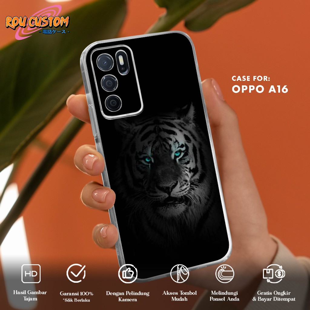 Case OPPO A16 A16S A54S - Casing OPPO A16 A16S A54S [ MACAN ] Silikon OPPO - Case Hp - Case Mewah - 