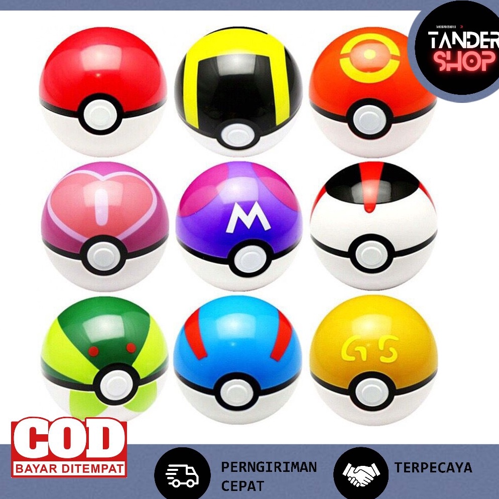 Fresh Mainan Anakanak bola Pokemon Action figure Random Pokemon GO Pokeball Premium 5cm BONUS figure