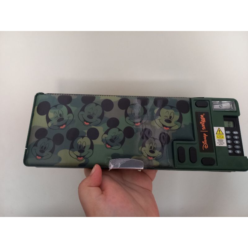 

smiggle pencil case pop out disney mickey mouse green new original baru boy tempat pensil kalkulator