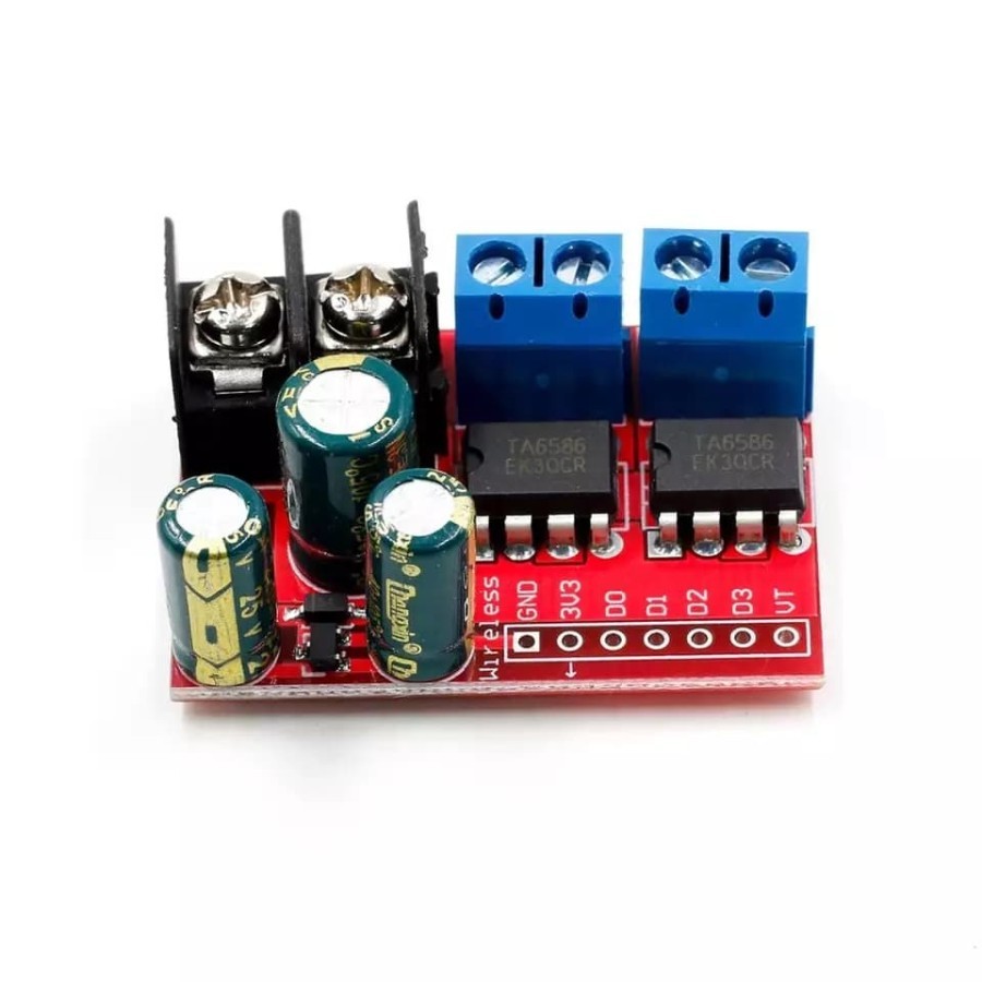 Driver Motor DC Dual Bridge 5A 3-14V Compatible L298N L293D Arduino