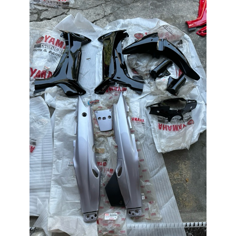 body set fiz r dualtone hitam silver original