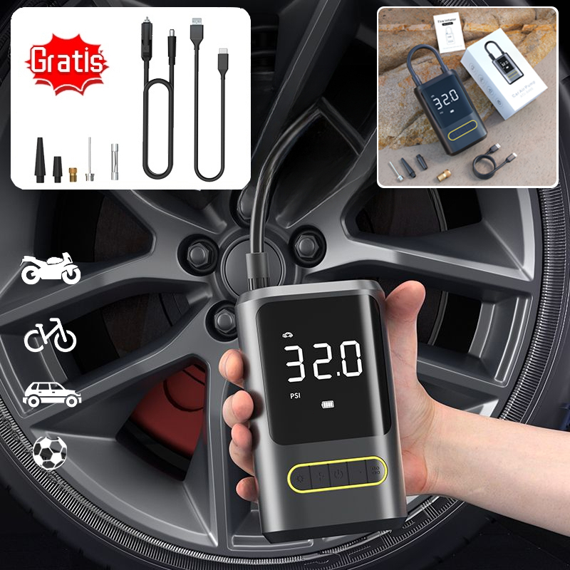 Car Air Pump Mini Pompa Angin Elektrik Tire Inflator Electric Pompa Portable Pompa Ban Mobil dan Mot