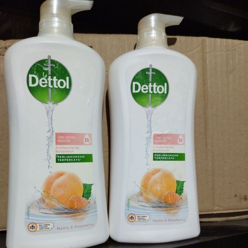 dettol sabun cair 950 ml bodywash momo &raspberry rijek stiker
