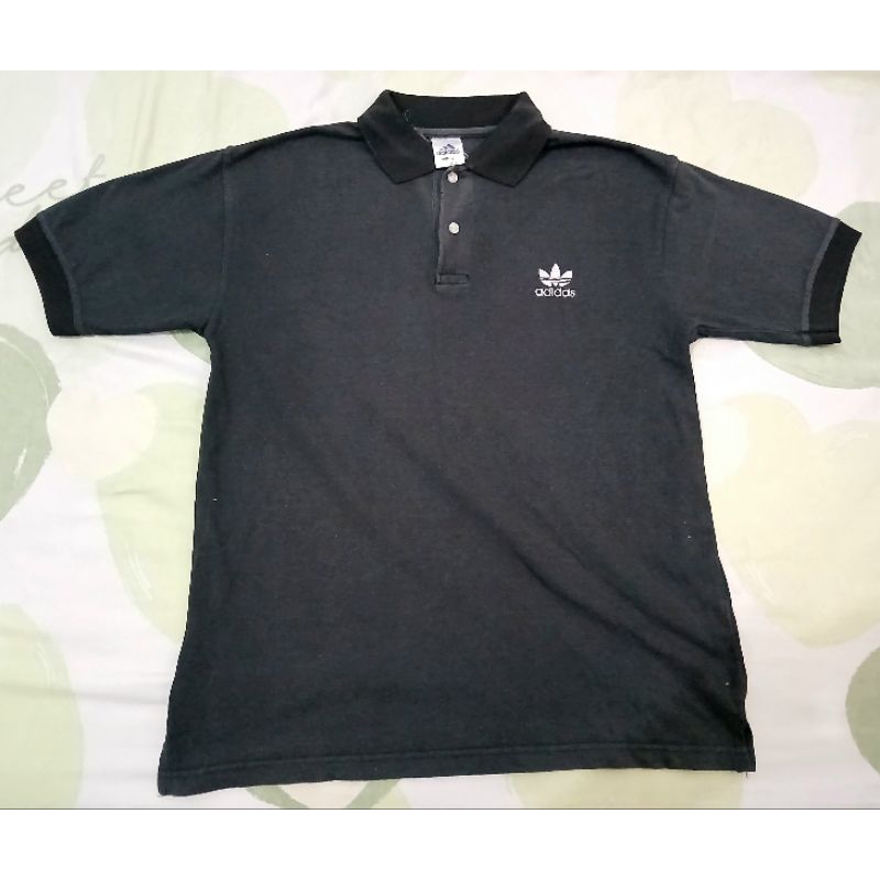 Polo Shirt Adidas bekas second hitam