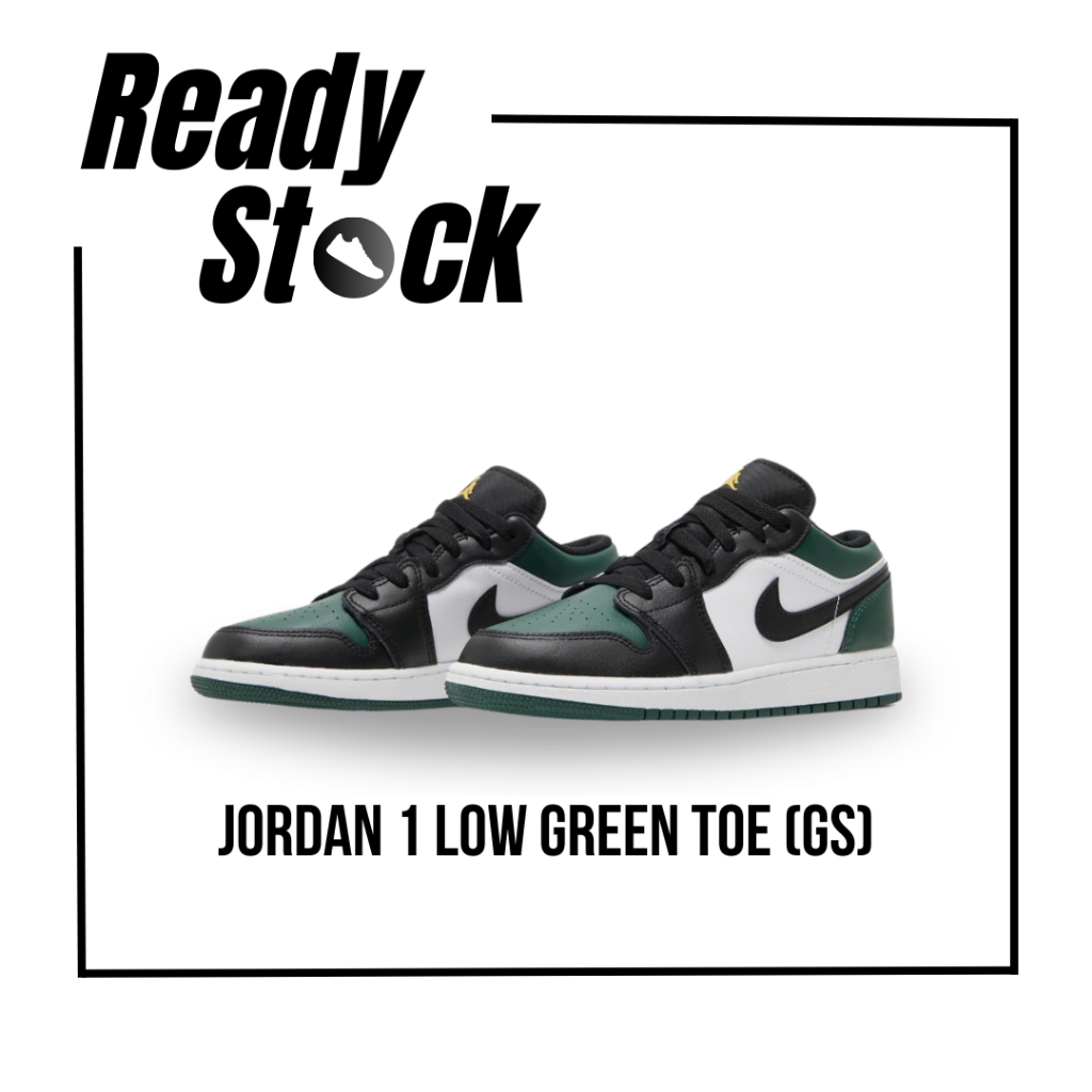 Nike Air Jordan 1 Low Green Toe GS
