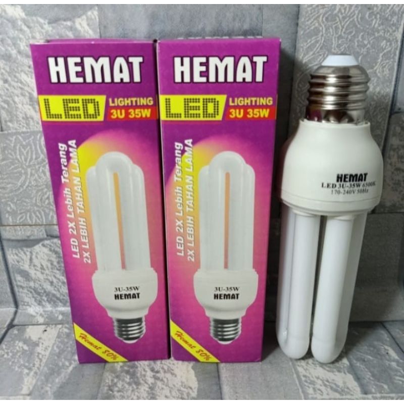 hemat lampu 3U led 35 watt.terang
