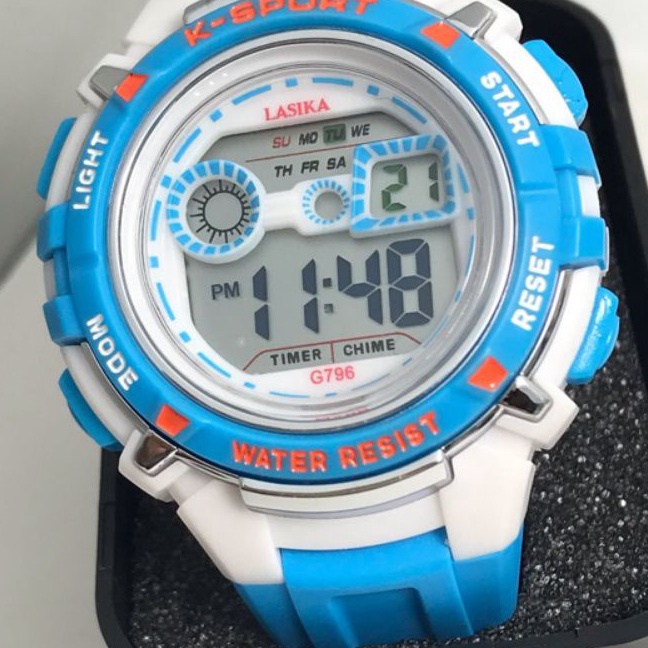 Super Jam Tangan WanitaPriaAnak Lasika Kecil Strap Rubber Anti AirTerima Cod