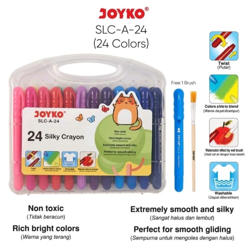 

Krayon Silky 24 Warna SLC-A-24