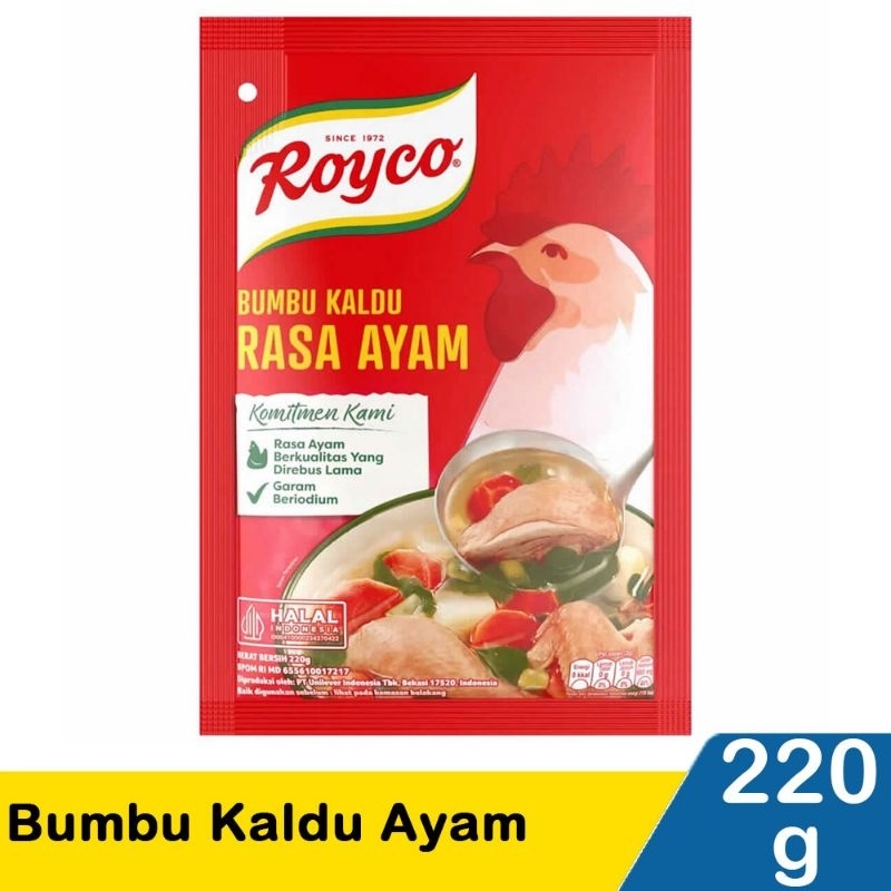 

Royco Bumbu Kaldu Ayam & Sapi 220G | Penyedap Rasa | Micin | Kaldu Sapi | Royko