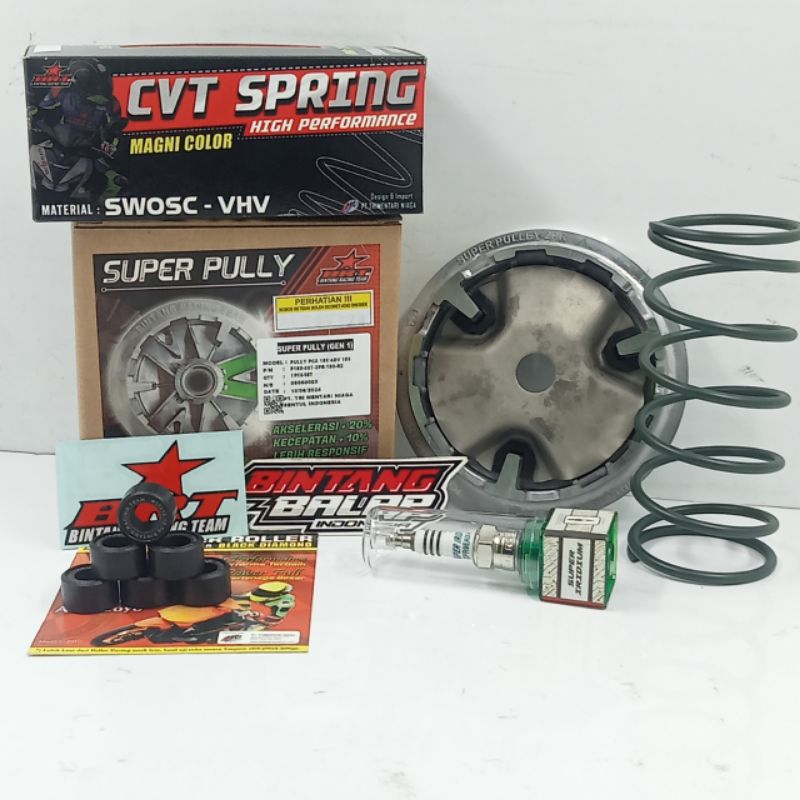 PAKET PULLY BRT VARIO 125 150 PCX 150 ADV 150 PER CVT BUSI BRT