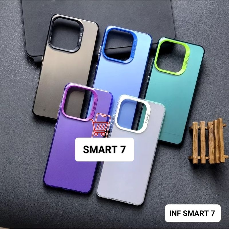 Silikon CASE IMD HYBRID PLATE HOLOGRAM infinix Smart 7