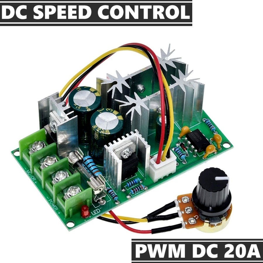 Speed Control Potensio DC 12 volt 48 Volt 20A PWM DC Motor 12-48V 20A