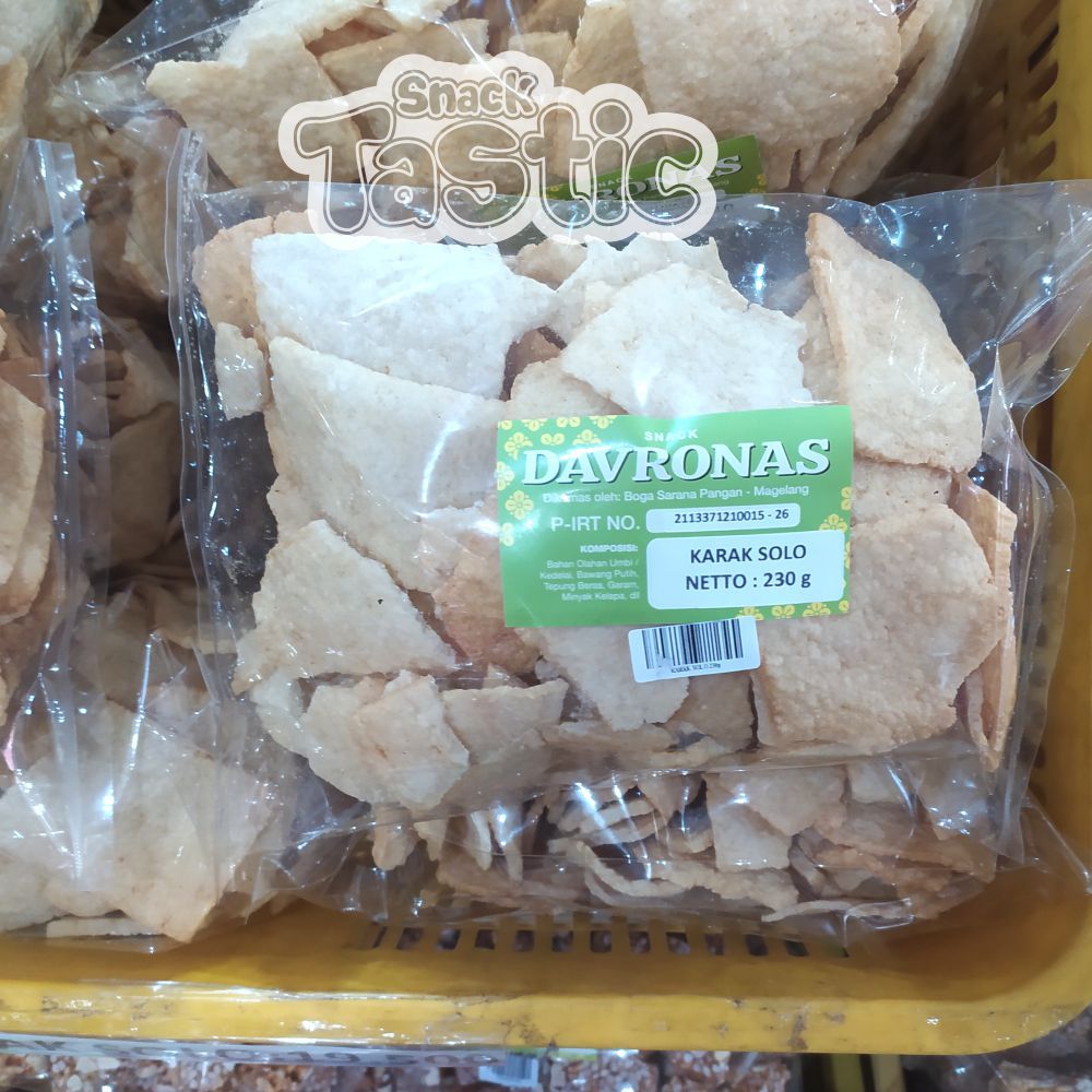 

KERUPUK KARAK SOLO 250GR DAVRONAS / camilan dan oleh-oleh khas Magelang, Jogja, Purworejo