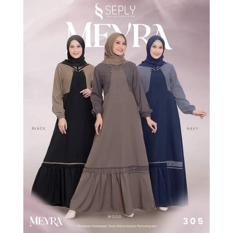 Meyra 305 Gamis fashion muslimah / Dress wanita by Seply