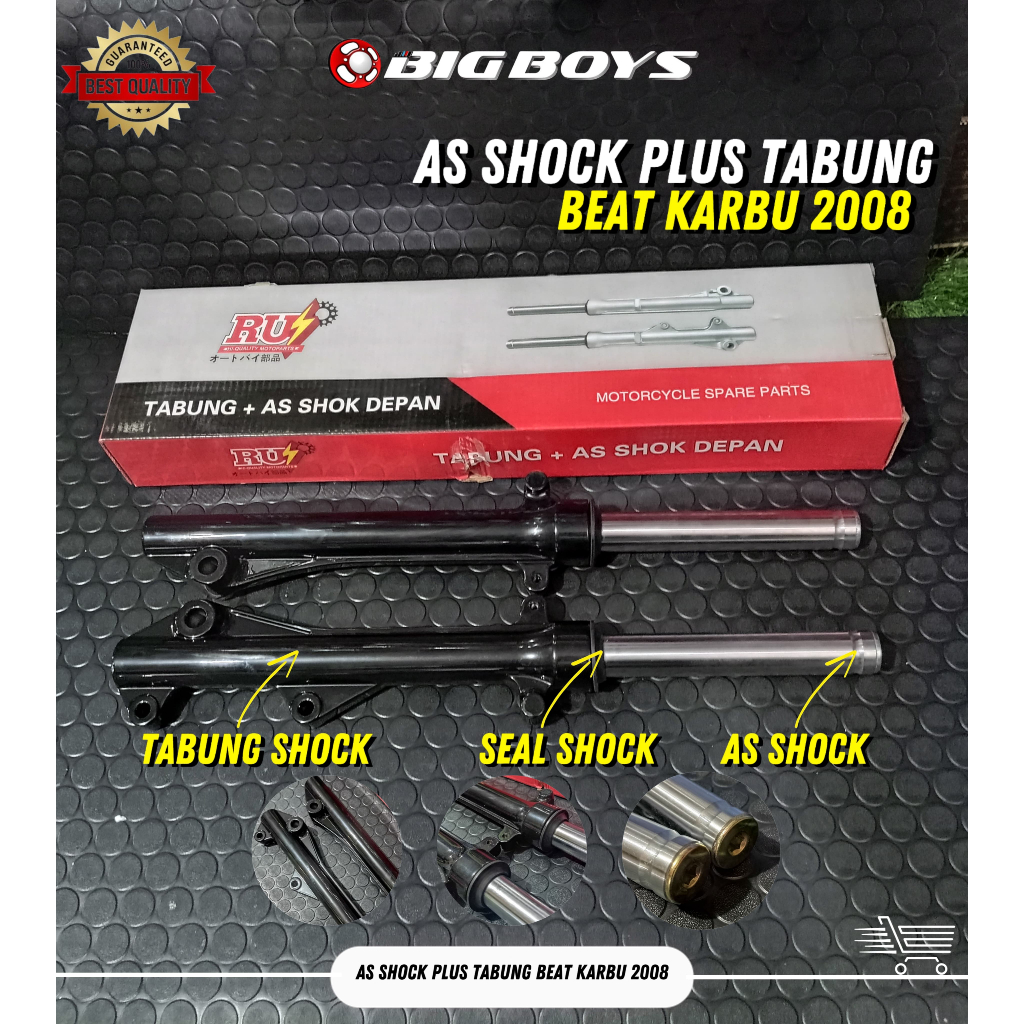 AS SHOCK DEPAN PLUS TABUNG BEAT KARBU TAHUN 2008-2009 / AS SHOCK DEPAN BEAT CARBU KVY SPAKBOR BAWAH