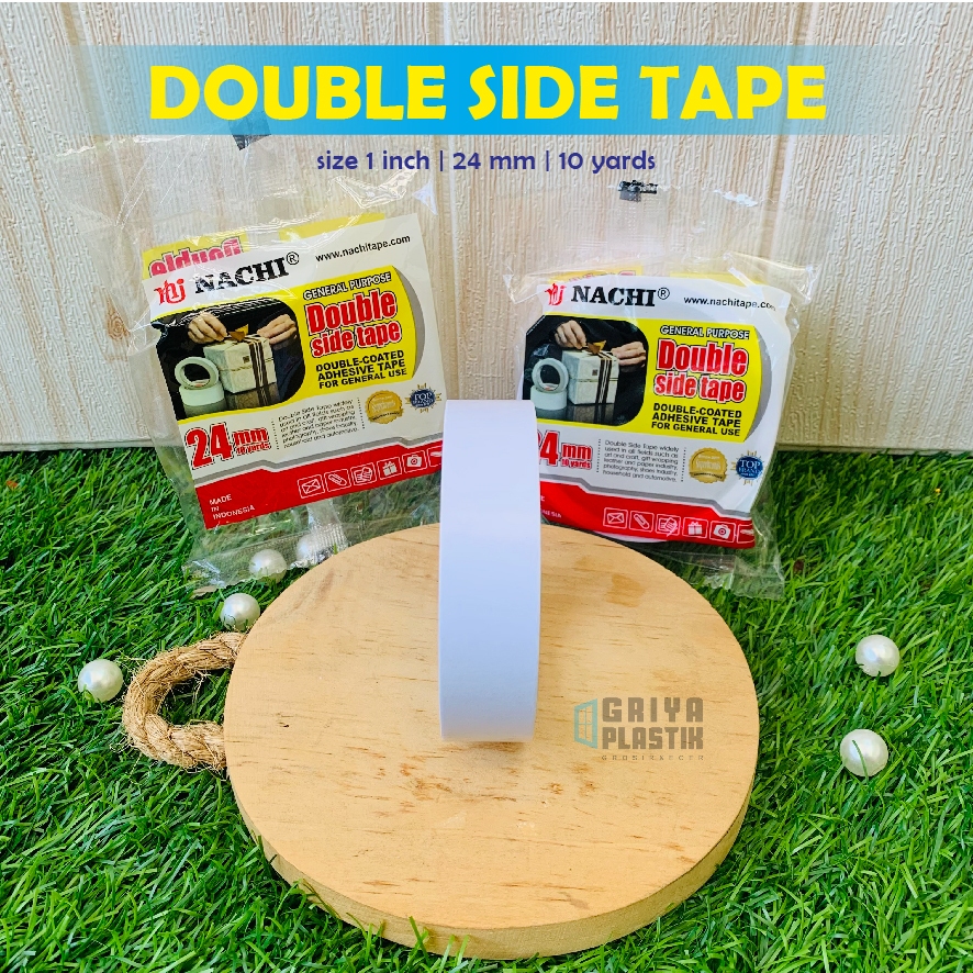 

Double Tape 24mm (1 inch) - isolasi selotip lakban solasi