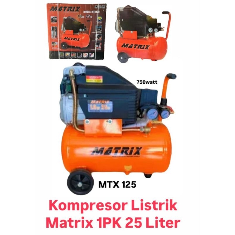 Kompresor Listrik Matrix 1PK 25 liter 750 watt