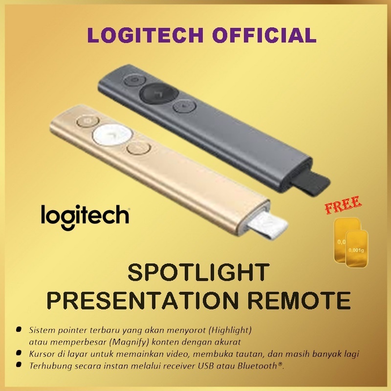 Logitech Spotlight Wireless Presentation Remote - presenter logitech
