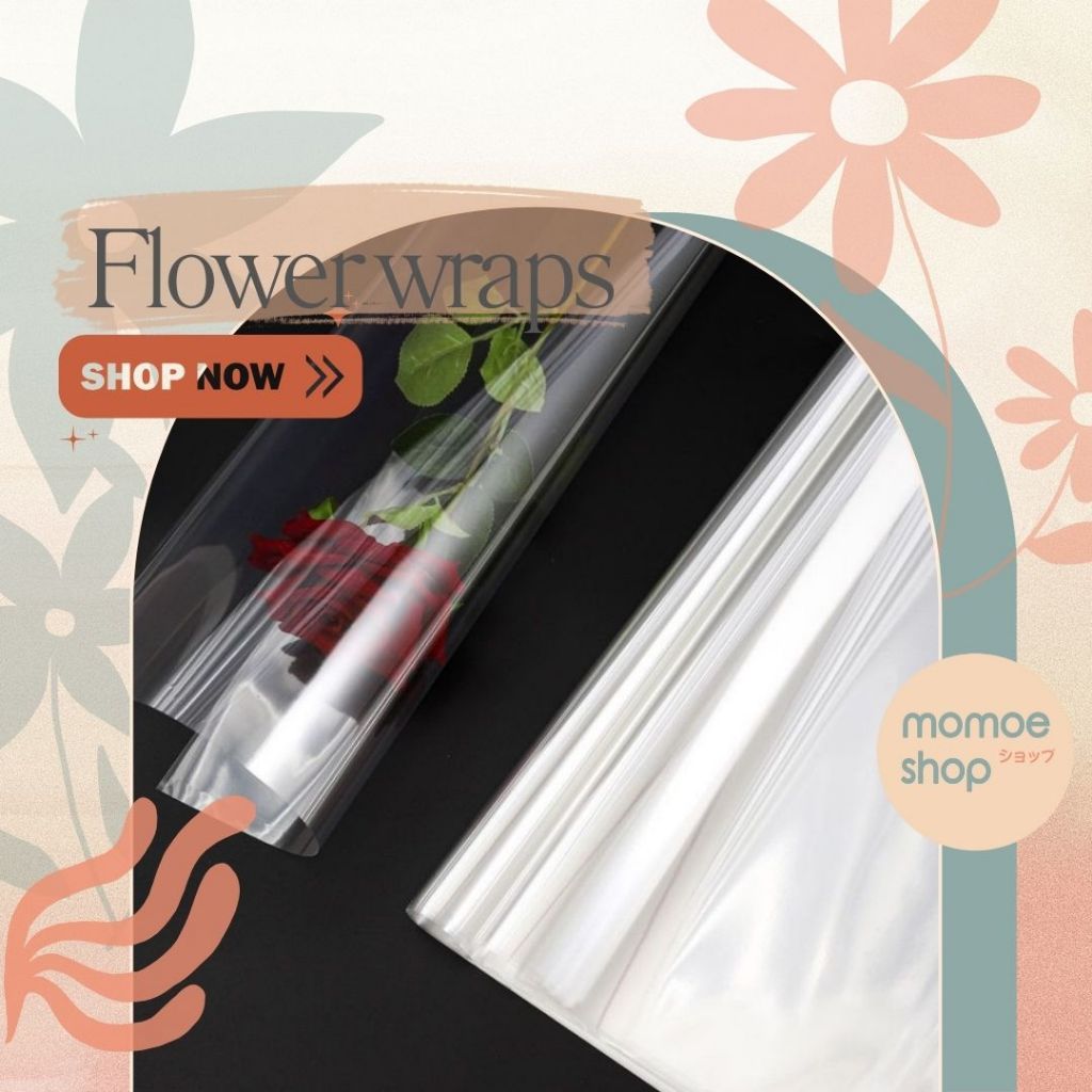 Plastik bunga OPP wrapping plastik bunga bouquet buket florist bungkus bunga plastic flower wrap tra