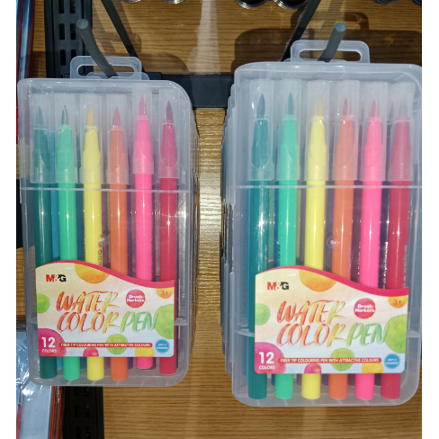 

M&G BRUSH WATER COLOR PEN WASHABLE 12,24,36 WARNA / ALAT TULIS GAMBAR