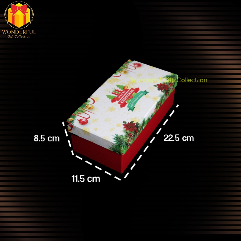 

Hardbox Merry Christmas /Kotak Natal Model Printing doft /Gift Box 22x11x8 Wgc Pn01