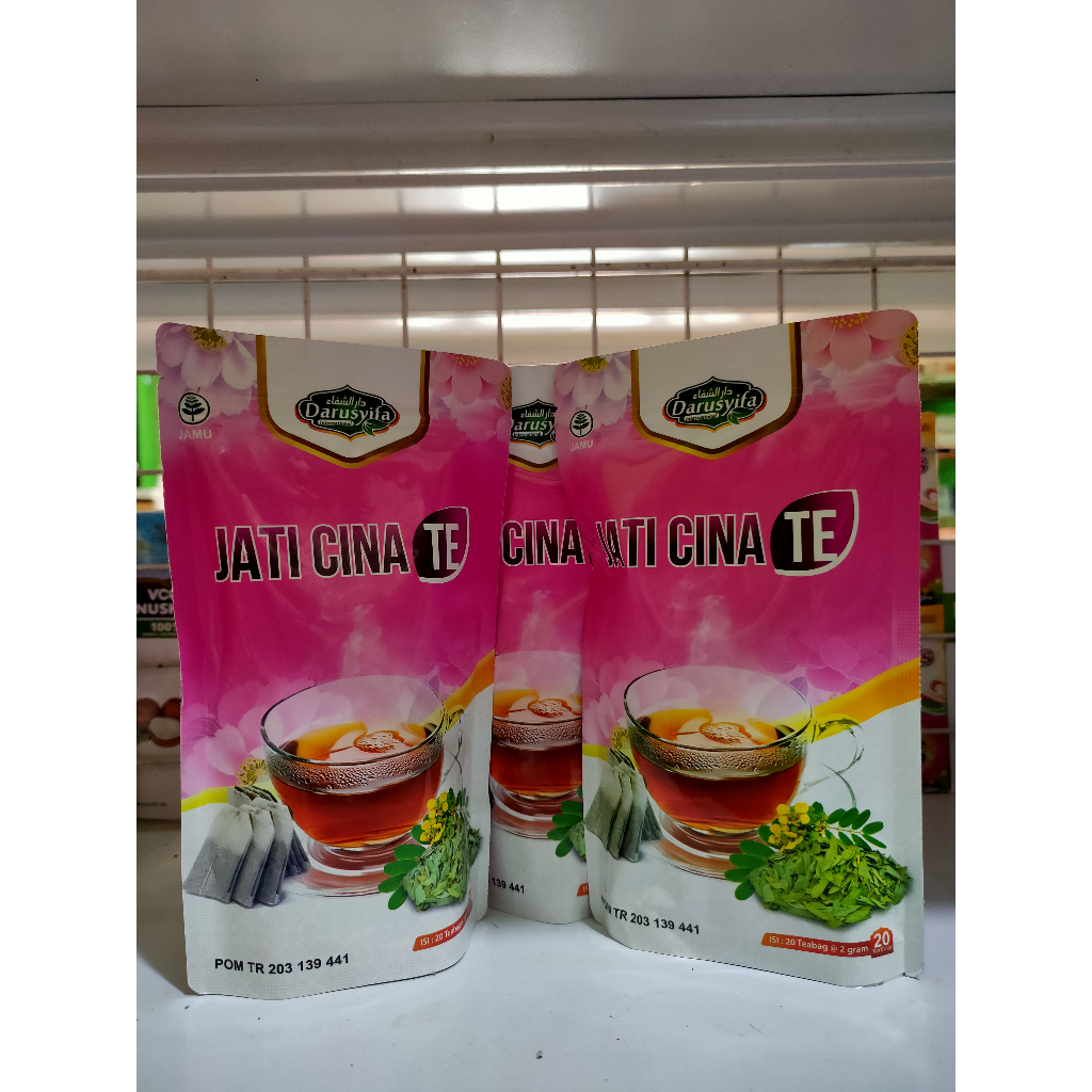 

(kemasan baru) Grosir 50 Box Teh Celup Jati Cina Darusyifa 1 Box Isi 20 Pcs