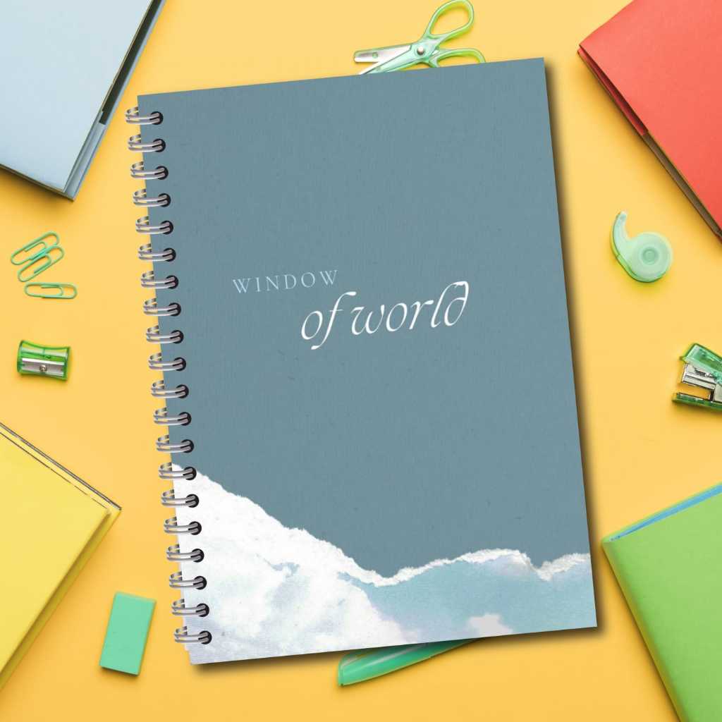 

Notebook A5 Buku Catatan A5 Notebook Aesthetic Notebook Spiral isi Garis dan Polos