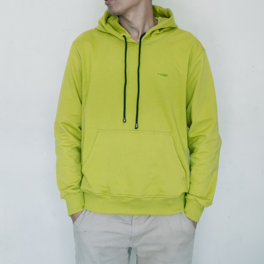 Jaket Hoodie IEBE J1QM8004 Green Matcha