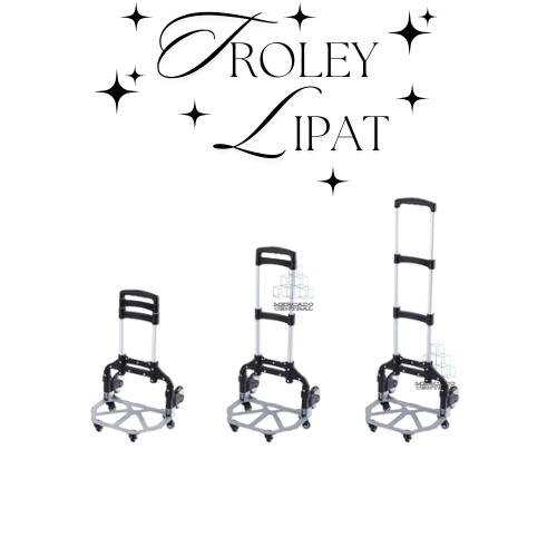 Troli Troley Trolley Kereta Dorong Pemindah Pembawa Gas Galon Air Minum Teroli Lipat Portable