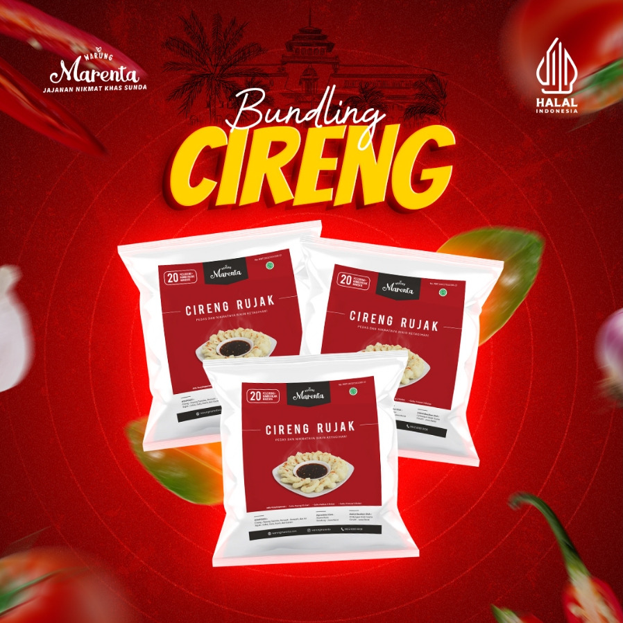 

MARENTA [ 3 PCS ] Paket Cireng Bumbu Rujak