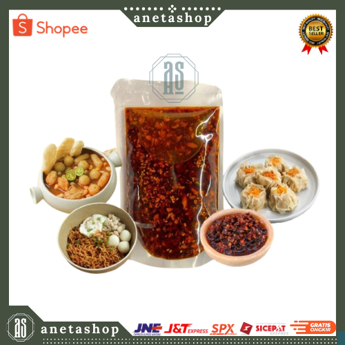 

Momoto Chili Oil Minyak Cabe 300 gram Dimsum Baso Aci Seblak Ramen Lamien Mie Bakso Nasgor Pedas