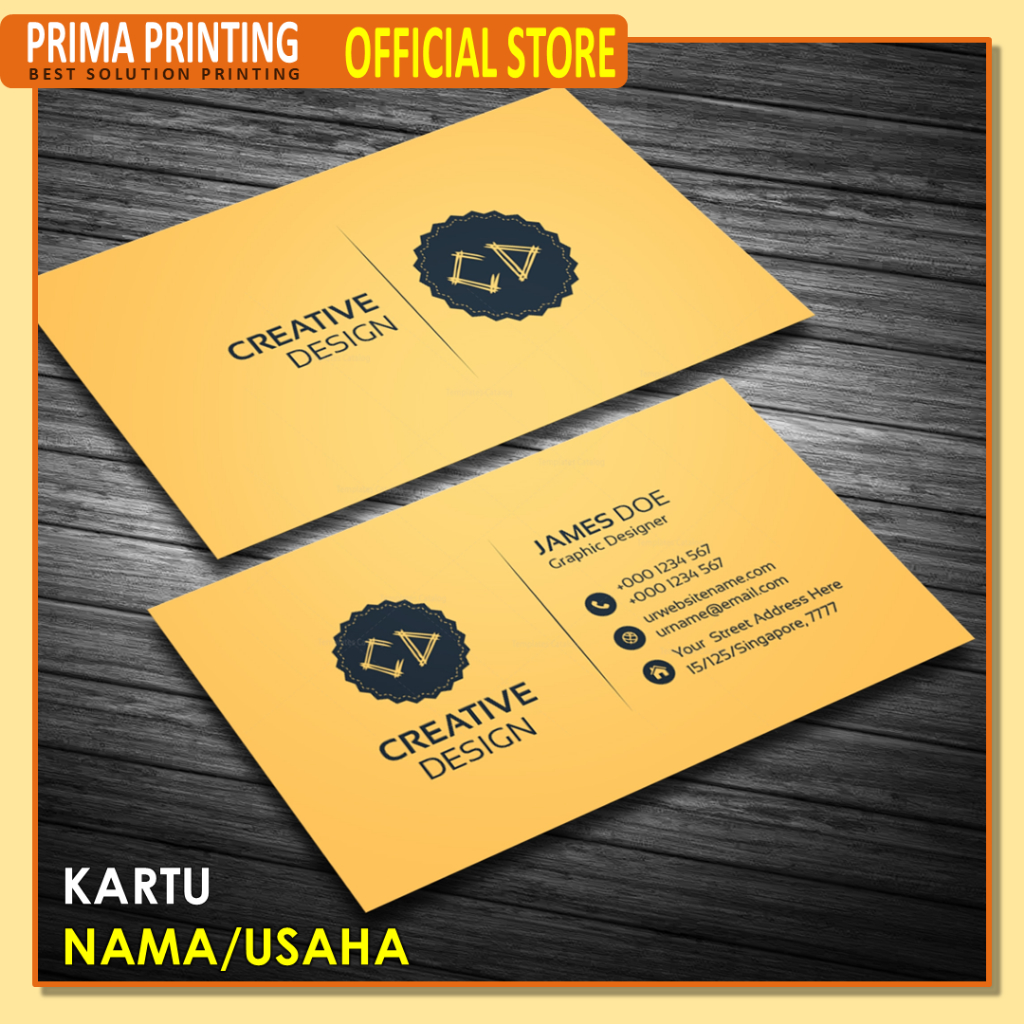 

Kartu nama isi 100 free Box