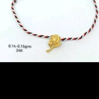 charm bunga tulip emas asli 24k