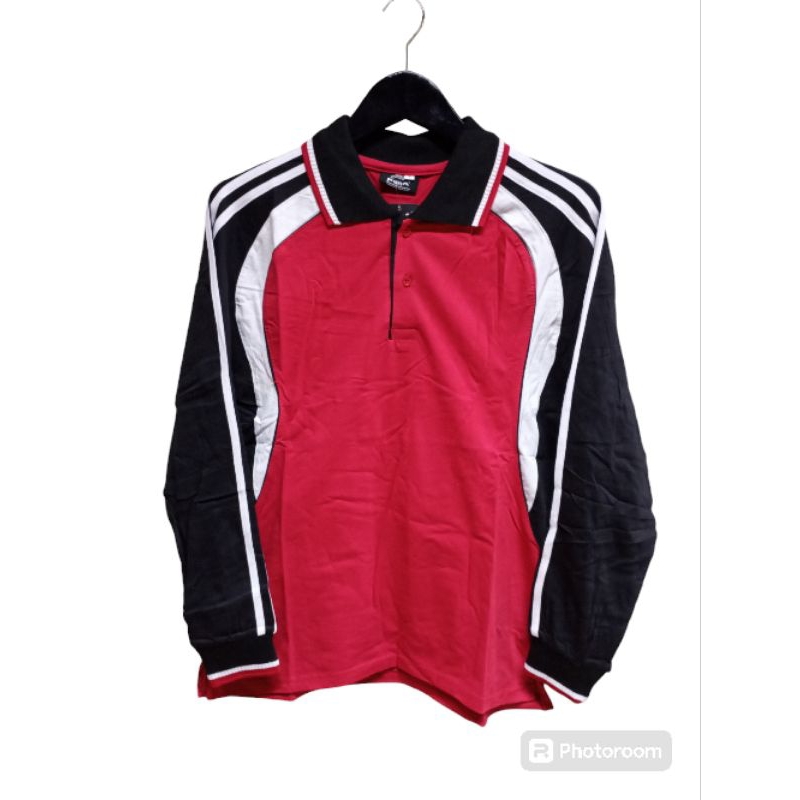 Kaos Kerah Olahraga Lengan Panjang