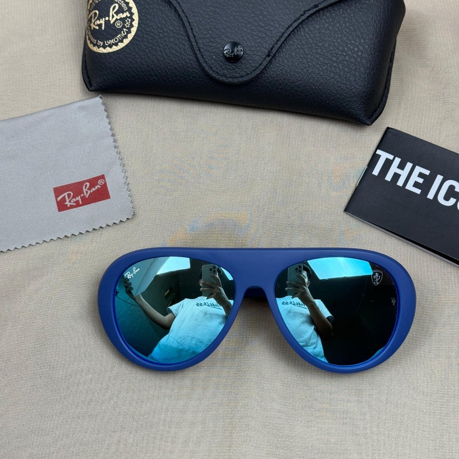 Kacamata Rayban RB 4310M Scuderia Ferrari Collection Blue Doff Size 59 Second Original