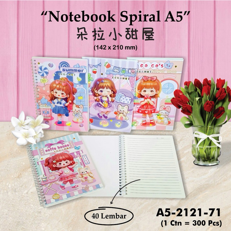 

Notebook Spiral A5 / Buku Tulis Spiral A5