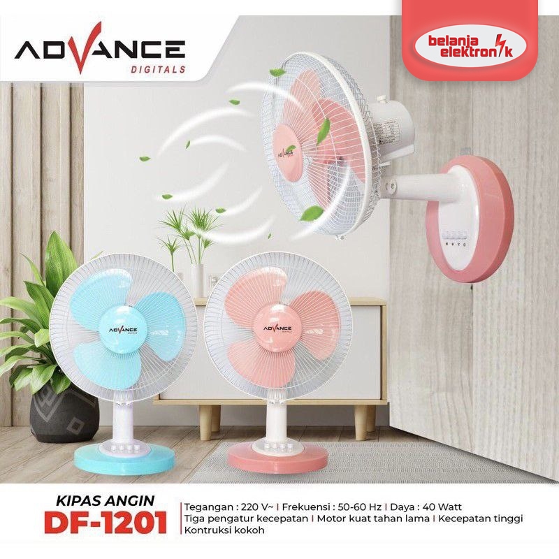 KIPAS ANGIN MEJA - DESK FAN ADVANCE DF-1201 12 INCH