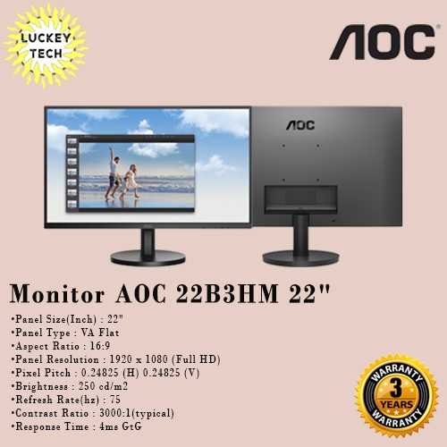 Monitor LED AOC 22B3HM 22"