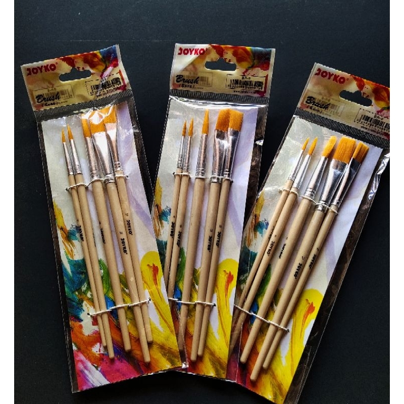 

Kuas Lukis merk Joyco BR-8 satu set isi 5