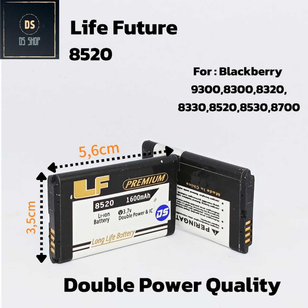 Baterai BB Blackberry Gemini Curve 8520 CS2 C-S2 Original Batrai Double Power Life Future Batre Hp