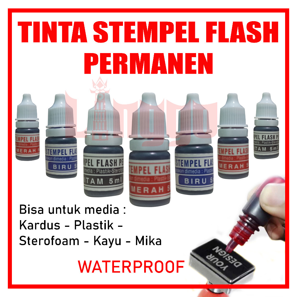 

Tinta Stempel Flash Permanen Waterproof
