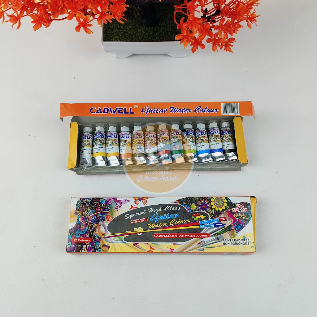 

Cat Air Cadwell isi 12 Warna Water Colour Solid