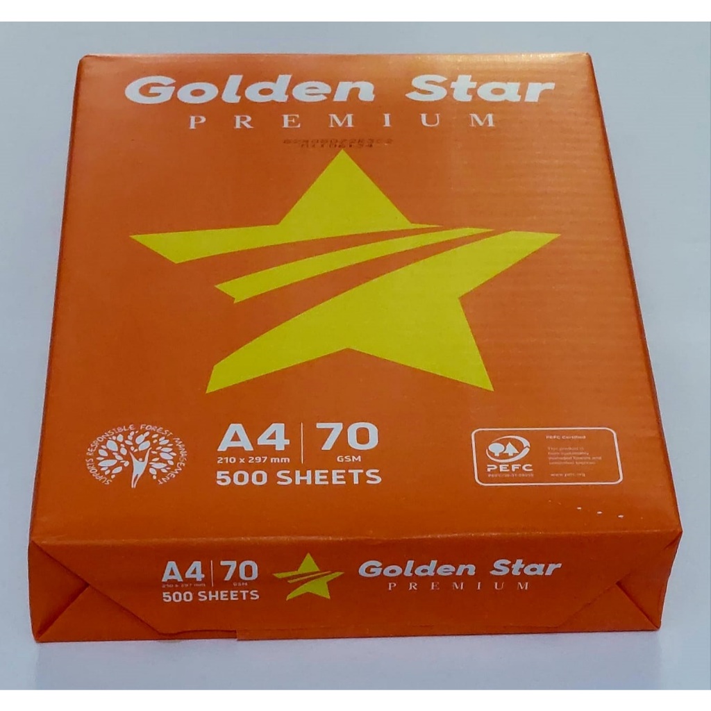 

Kertas HVS A4 70 gr 70 gsm 70gram GOLDEN STAR