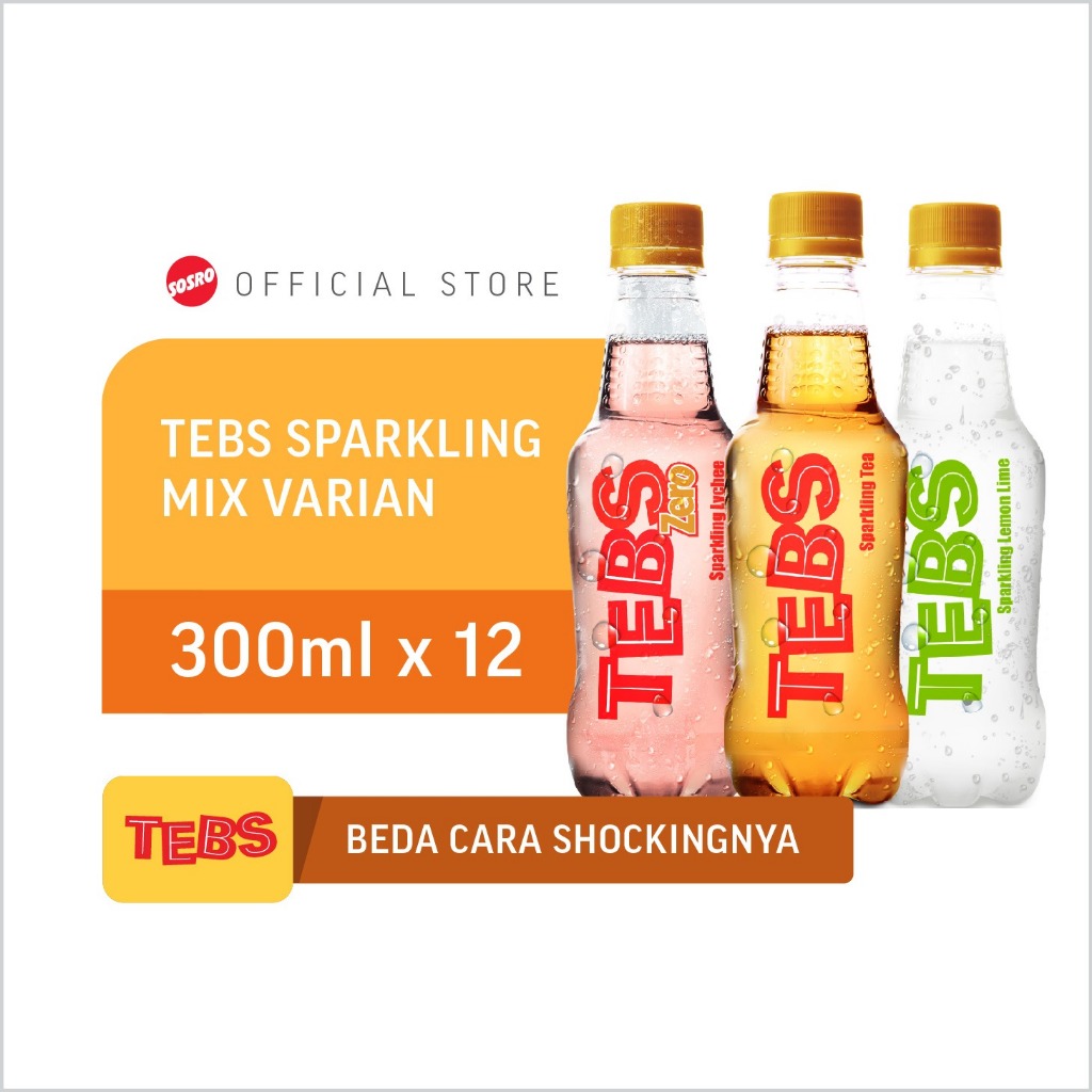 

TEBS Sparkling Mix VarianPET 300ml isi 12pcs